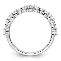 14k White Gold 1/2 carat Lab Grown Diamond VS/SI+ G+ Complete Fashion Band