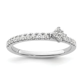 Two Promises 14k White Gold 1/4 carat Lab Grown Diamond VS/SI+ G+ Complete Promise Band