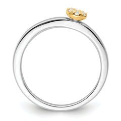 Two Promises 14k Two-tone 1/15 carat Lab Grown Diamond VS/SI+ G+ Complete Promise Band