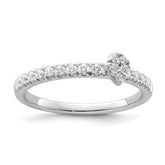 Two Promises 14k White Gold 1/4 carat Lab Grown Diamond VS/SI+ G+ Complete Promise Band