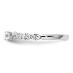 Two Promises 14k White Gold 3/8 carat Lab Grown Diamond VS/SI+ G+ Complete Promise Band