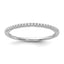 14k White Gold 1/10 carat Lab Grown Diamond VS+ F+ Complete Wedding Band
