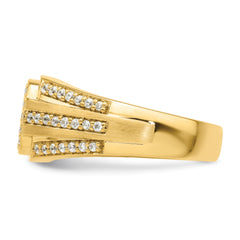 14k 3/4 carat Lab Grown Diamond VS/SI+ G+ Complete Men's Ring