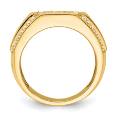 14k 1/3 carat Lab Grown Diamond VS/SI+ G+ Men's Ring