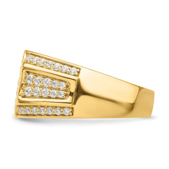 14k 1/3 carat Lab Grown Diamond VS/SI+ G+ Men's Ring