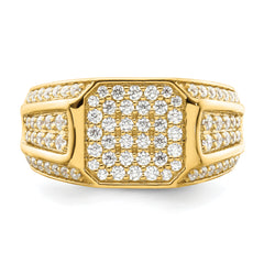 14k 1/3 carat Lab Grown Diamond VS/SI+ G+ Men's Ring
