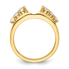 14k 1/2 carat Lab Grown Diamond VS/SI+ G+ Complete Ring Wrap