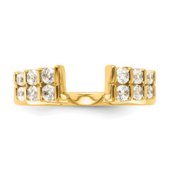 14k 1/2 carat Lab Grown Diamond VS/SI+ G+ Complete Ring Wrap