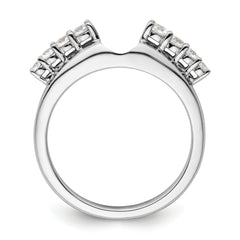 14K White Gold Lab Grown VS/SI+ G+ Dia Ring Wrap