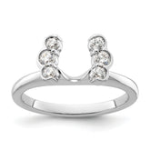 14K White Gold Lab Grown VS/SI+ G+ Dia Ring Wrap