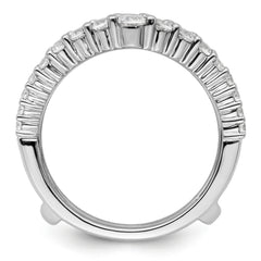 14k White Gold 1 1/8 carat Lab Grown Diamond VS/SI+ G+ Complete Ring Guard