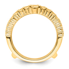 14k 1 1/8 carat Lab Grown Diamond VS/SI+ G+ Complete Ring Guard