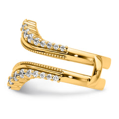 14k 1 1/8 carat Lab Grown Diamond VS/SI+ G+ Complete Ring Guard