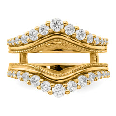 14k 1 1/8 carat Lab Grown Diamond VS/SI+ G+ Complete Ring Guard