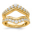 14k 1 1/8 carat Lab Grown Diamond VS/SI+ G+ Complete Ring Guard