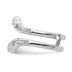 14k White Gold 1 carat Lab Grown Diamond VS/SI+ G+ Complete Ring Guard