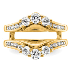 14k 1 carat Lab Grown Diamond VS/SI+ G+ Complete Ring Guard