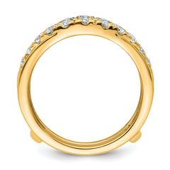 14k 1 1/5 carat Lab Grown Diamond VS/SI+ G+ Complete Ring Guard