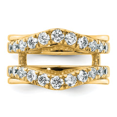 14k 1 1/5 carat Lab Grown Diamond VS/SI+ G+ Complete Ring Guard