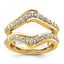 14k 1 carat Lab Grown Diamond VS+ F+ Complete Ring Guard