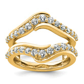 14k 1 carat Lab Grown Diamond VS+ F+ Complete Ring Guard