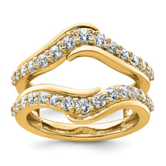 14k 1 carat Lab Grown Diamond VS+ F+ Complete Ring Guard