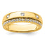 Men's Lab-Grown Diamond Band in 14K Yellow Gold, 4mm (1/2 ct. tw.), Size 10 - Sophia Jewelers