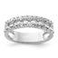 Diamond Double Ring in 14K White Gold (3/4 ct. tw.), Size 7 - Sophia Jewelers