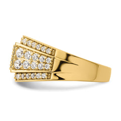 14k 1 3/8 carat Lab Grown Diamond VS/SI+ G+ Men's Ring