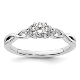 14k White Gold 1/3 carat Lab Grown Diamond VS/SI+ G+ Round Complete Halo Engagement Ring