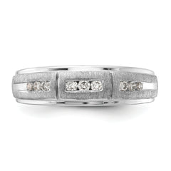10k White Gold 1/5 carat Lab Grown Diamond VS/SI+ G+ Complete Men's Ring