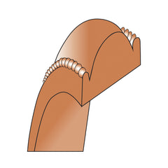 10k Rose Gold 4mm Lightweight Milgrain Half Round Wedding Band Size 9.5