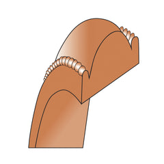 10k Rose Gold 5mm Milgrain Half Round Wedding Band Size 9.5