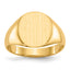 10k 11.5x10.0mm Closed Back Signet Ring