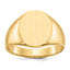 10ky 14.5x12.0mm Closed Back Men's Signet Ring
