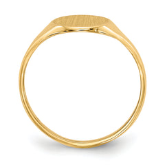 14k 8.5x10.0mm Open Back Signet Ring