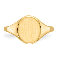 14k 8.5x10.0mm Open Back Signet Ring