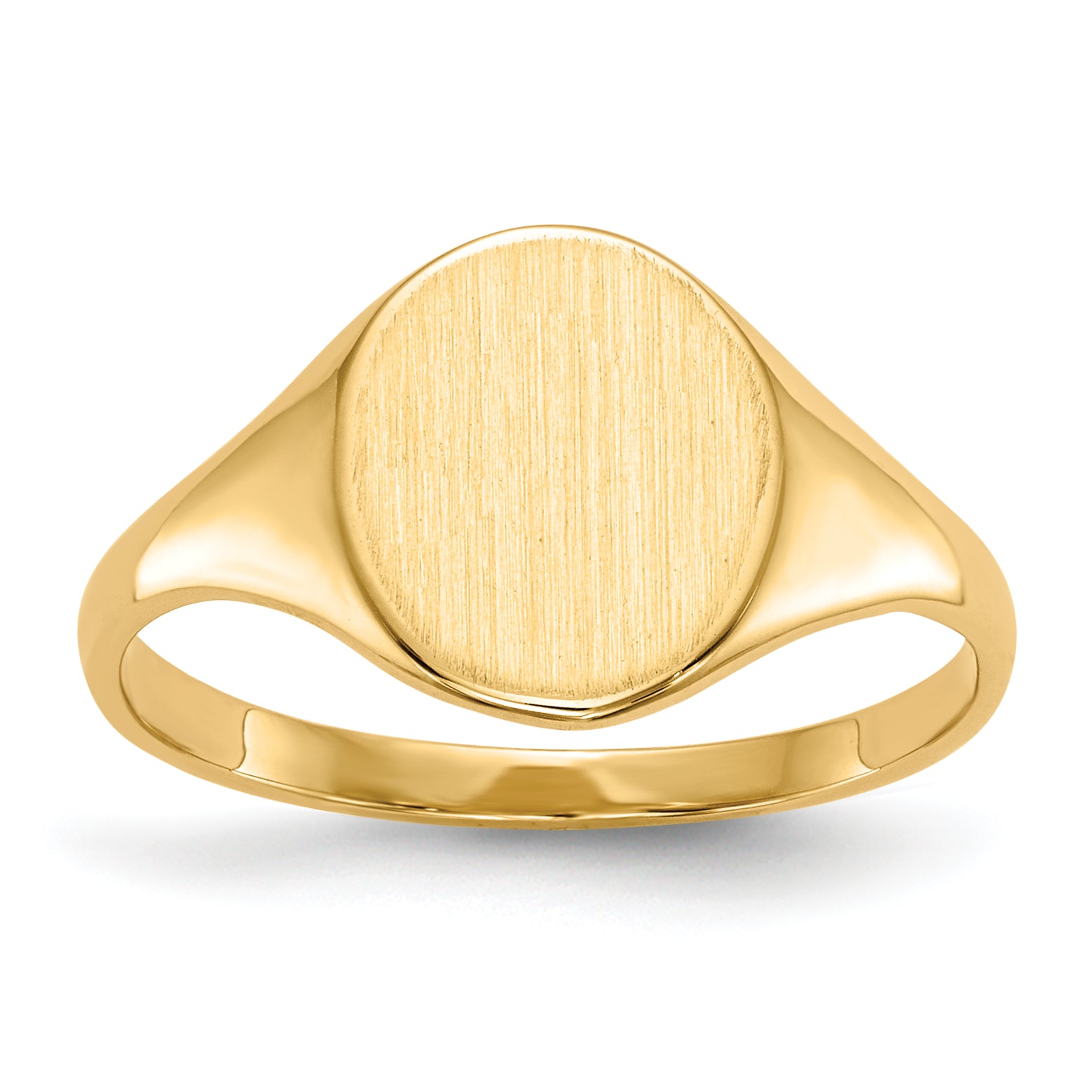 14k 8.5x10.0mm Open Back Signet Ring