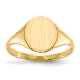 14k 8.5x10.0mm Open Back Signet Ring