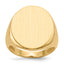 10k 22.0x18.0mm Open Back Men's Signet Ring