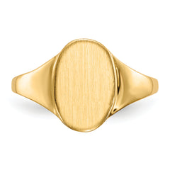 14k 8.5x12.0mm Open Back Signet Ring