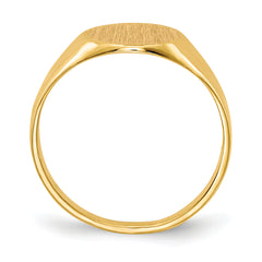 14k 9.5x10.0mm Open Back Signet Ring