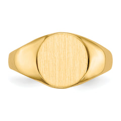 14k 9.5x10.0mm Open Back Signet Ring