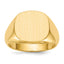 Men's Wider Face Open Back Signet Ring in 14K Yellow Gold, Size 10 - Sophia Jewelers
