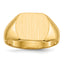 10ky 10.5x12.0mm Closed Back Signet Ring