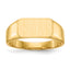 10ky 6.5x11.5mm Closed Back Signet Ring