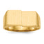 10ky 10.0x17.0mm Open Back Men's Signet Ring