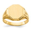 14k 11.5x12.5mm Open Back Diamond Mens Signet Ring Mounting (No Stone Included)