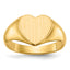 10ky 9.5x9.5mm Open Back Heart Signet Ring