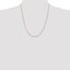 14K Rose Gold 22 inch .7mm Box Link with Lobster Clasp Chain